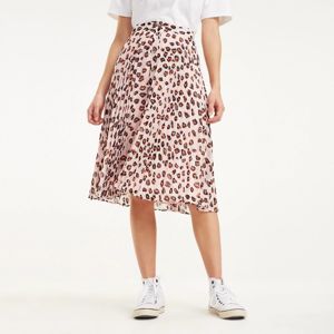 Tommy Hilfiger dámská růžová sukně s leopardím vzorem - XS (699)